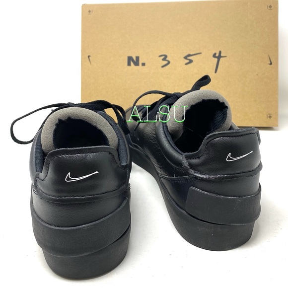 Nike Drop-Type PRM Leather Black Men’s Sneakers - Picture 9 of 9